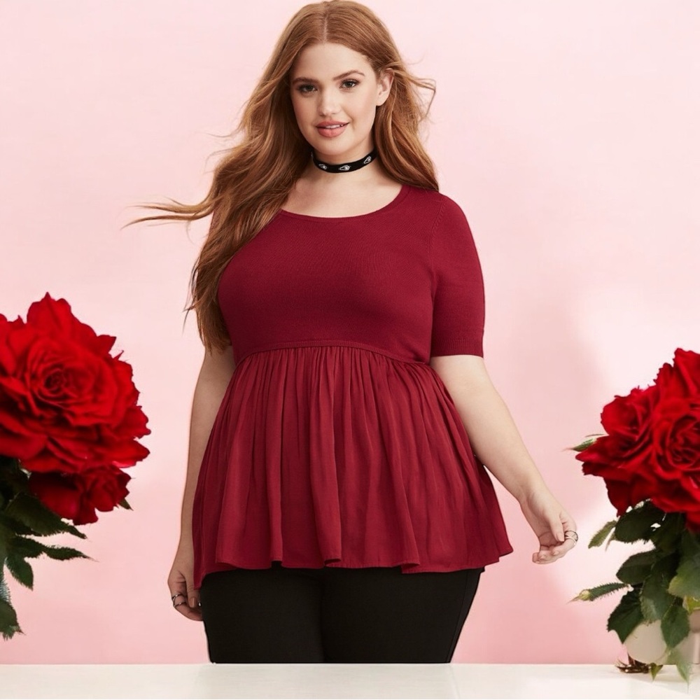 Torrid Burgundy Size 2